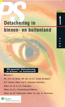 Detachering in binnen- en buitenland - A.H. ter Beek, E. Cremers-Hartman, ...