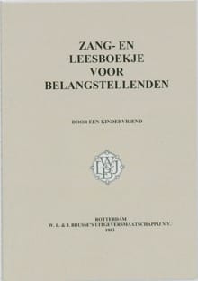Zang- en leesboekje voor belangstellenden - H.H. Polzer,  Drs. P.