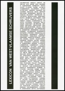 Lexicon van West-Vlaamse schrijvers - 