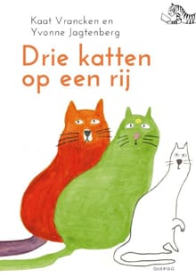 Drie katten op een rij - Kaat Vrancken, Vrancken Kaat
