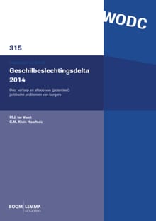 Geschilbeslechtingsdelta - 2014 - M.J. ter Voert, C.M. Klein Haarhuis