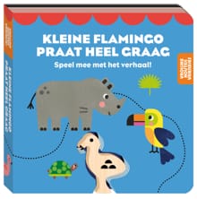 Vrolijke houten vriendje - Kleine flamingo praat heel graag -  ImageBooks Factory