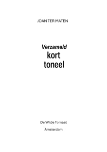 Verzameld kort toneel - Joan Ter Maten