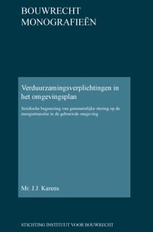Verduurzamingsverplichtingen in het omgevingsplan - J.J. Karens
