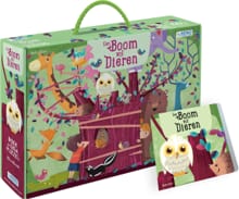 Een boom vol dieren - boek + giga puzzel - 